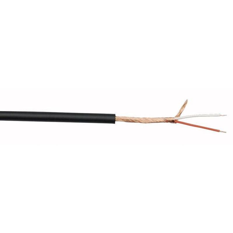 Mic/Line cable, 100 m on Spool, Ø 5 mm, Black pris pr mtr