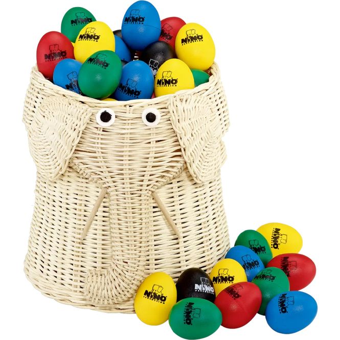 Hovedbilde Meinl Nino rytmeegg av plast, 80 stk i kurv, VE80-NINO540