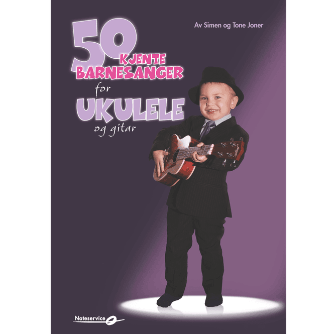 Hovedbilde 50 kjente barnesanger for ukulele og gitar - Simen og Tone Joner