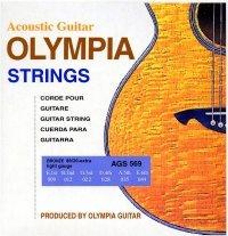 Olympia AGS Gitar stålstrenger 80/20 Bronze