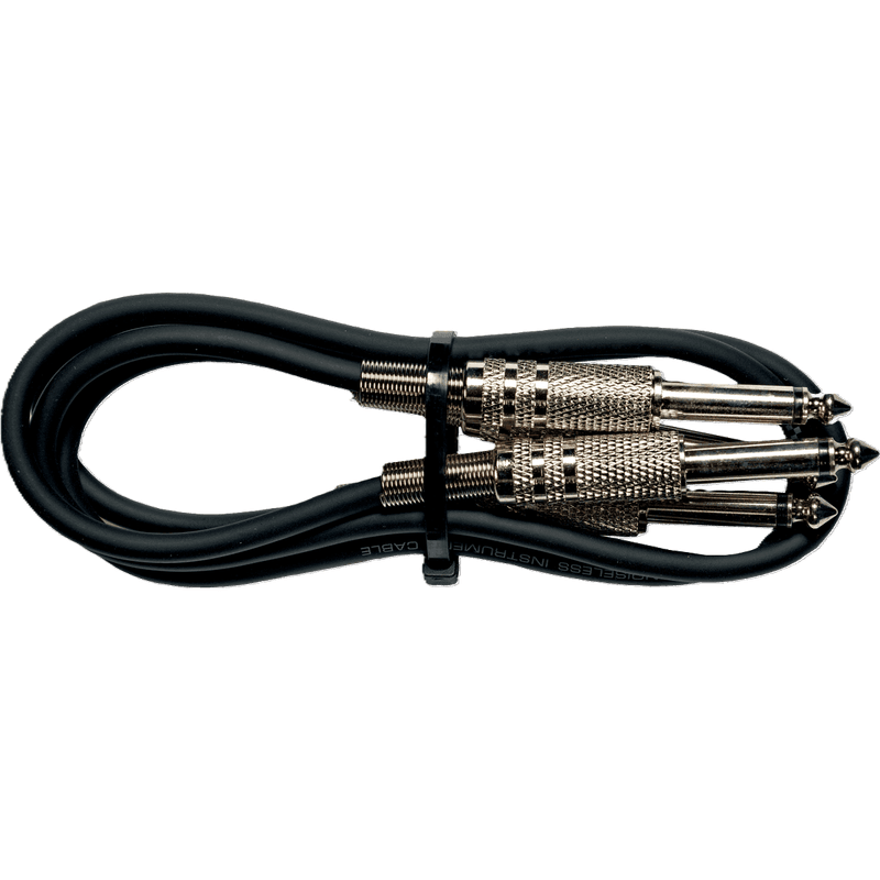 Yellow Cable P050 Jack patch-kabler 0,5m, 2 stk