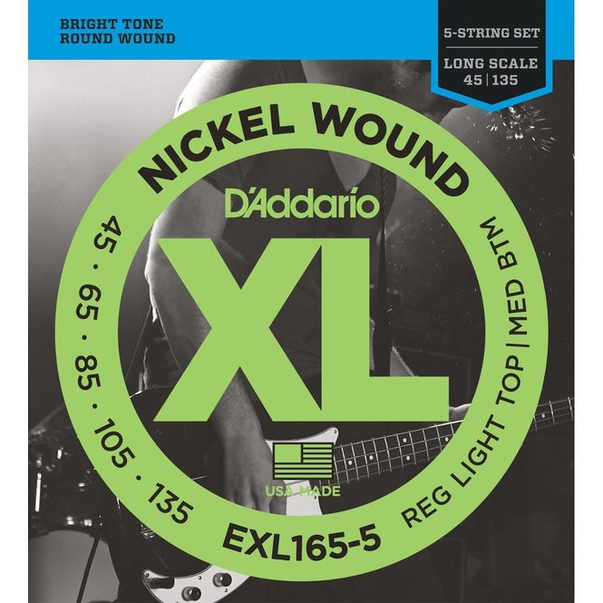 Hovedbilde D'Addario EXL165-5 Basstrenger 5-strengs