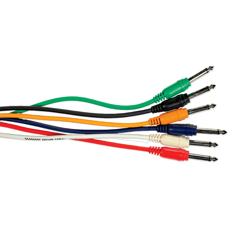 Yellow Cable P060 6 Jack patch-kabler 0,6m, 6 stk