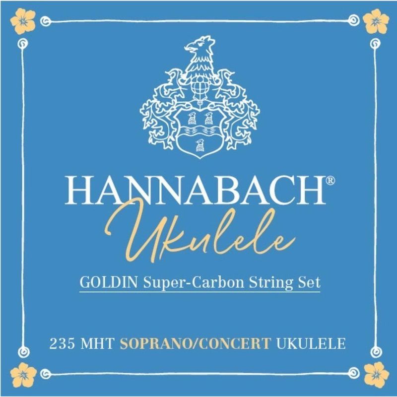 Hannabach 235 MHT Ukulelestrenger Goldin Sopran/Concert