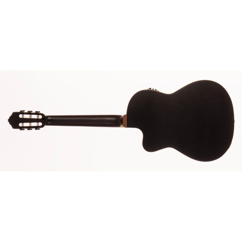 Morgan LH C 571 SCE SM BK Venstrehendt klassisk gitar med pickup, svart