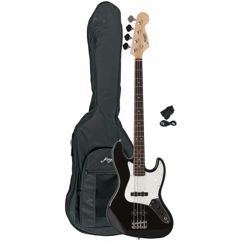 Morgan elbass JB 420 BK, svart, med bag