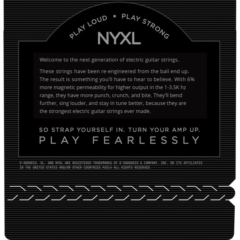 D'addario NYXL0940BT Elgitarstrenger 09-40 Balanced Tension