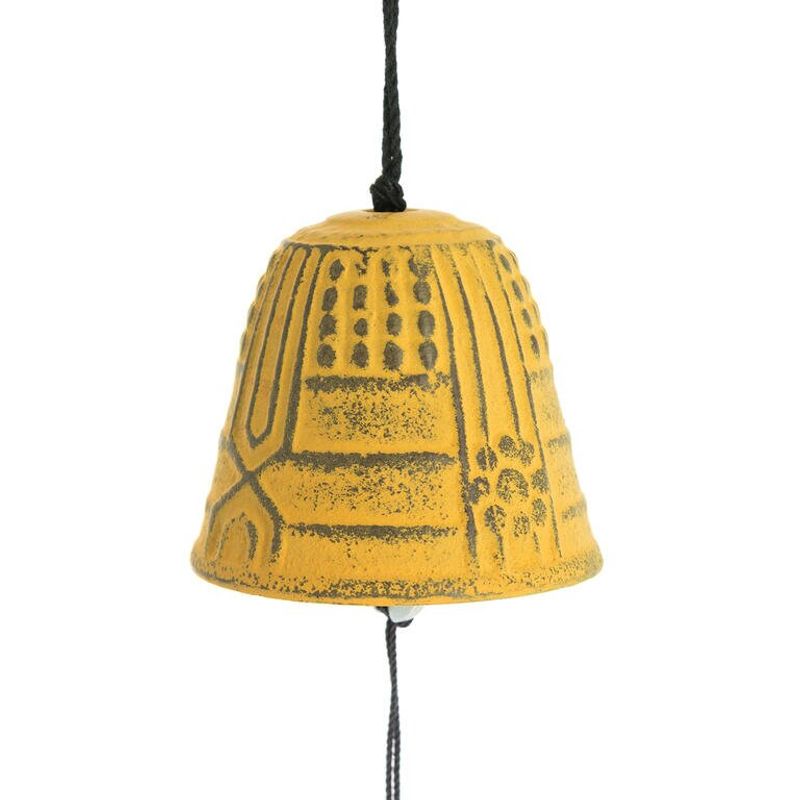 Iwachu Furin Tsurigane Wind Chime 4,5 cm, Gul