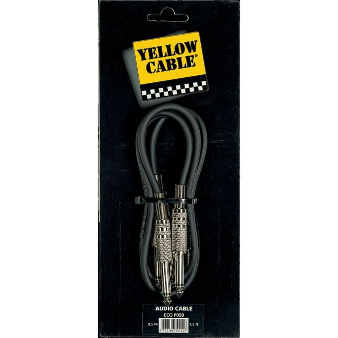 Hovedbilde Yellow Cable P050 Jack patch-kabler 0,5m, 2 stk