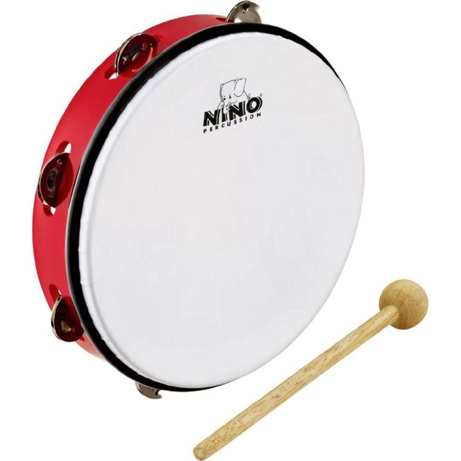 Hovedbilde Meinl NINO24R Tamburin med skinn og kølle 10