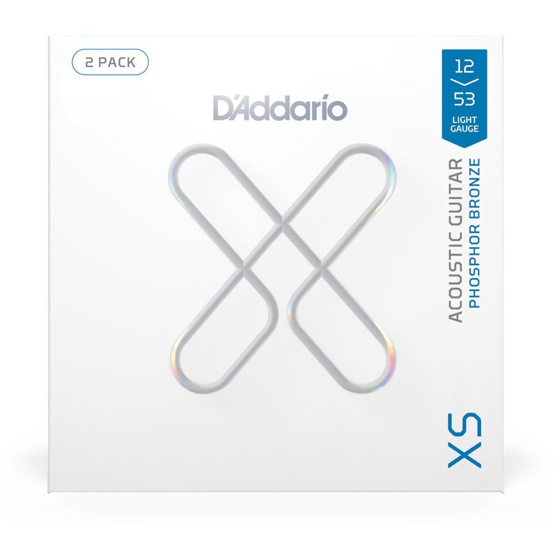D'Addario XSAPB1253-2P, 2 sett Phosphor Bronze stålstrenger akustisk gitar 12-53