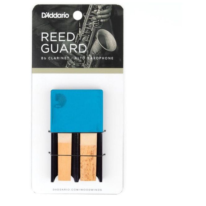 Hovedbilde D'Addario DRGRD4ACBL Reed Guard IV Flis-etui Klarinett/Altsax, blå