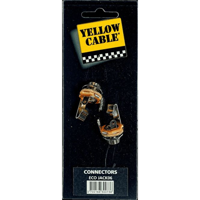 Hovedbilde Yellow Cable JACK06 Jack socket (hunn), 2 stk