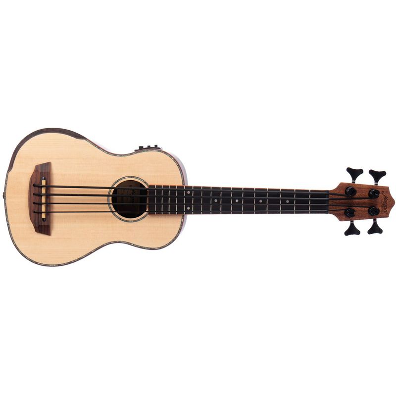 Morgan UK Bass E AR Ukulelebass med preamp, inkl. bag