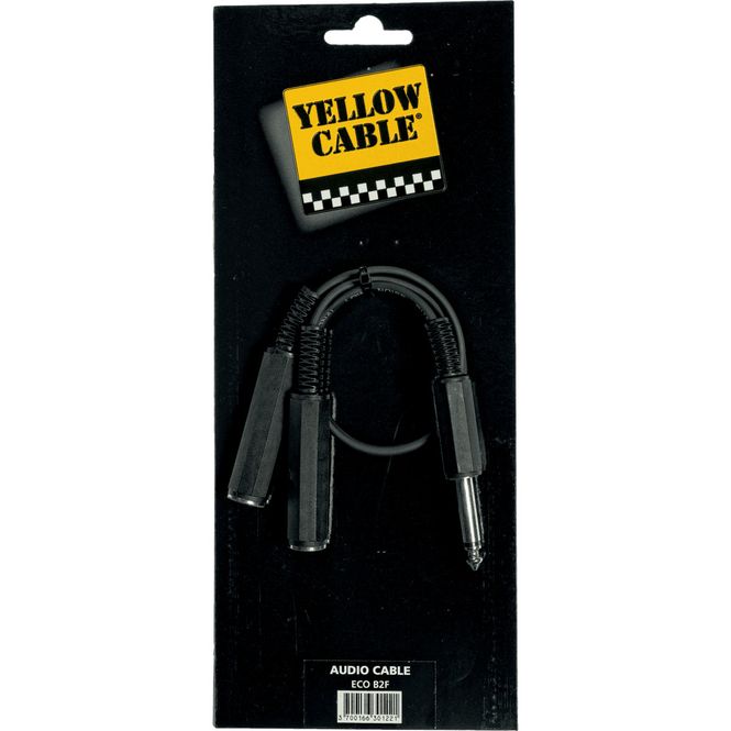 Hovedbilde Yellow Cable B2F, 2x 1/4 hunn jack til 1/4 hann jack kabel 0,05m