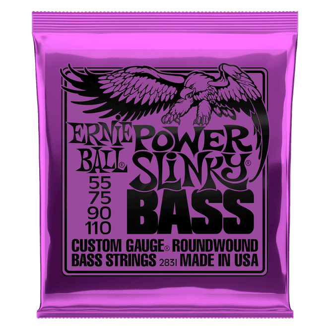 Hovedbilde Ernie Ball 2831 Power Slinky strenger elbass 4-strengs, 055-110