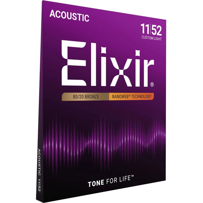 Elixir 11027 Nanoweb ak. gitarstr. 80/20 Bronze 011-052