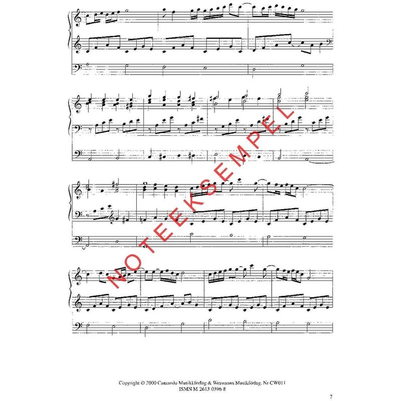 Festmusikk for orgel, hefte 7