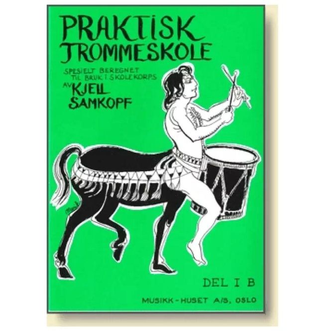 Hovedbilde Praktisk trommeskole del 1 B - Kjell Samkopf (grønn)