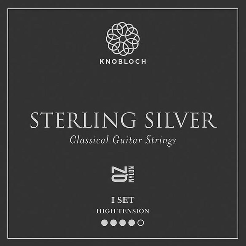 Knobloch QZ 500SSQ Sterling Sillver Strengesett klassisk gitar, High Tension