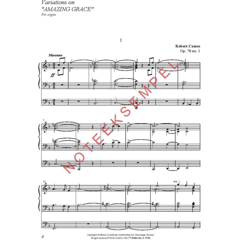 Festmusikk for orgel, hefte 19