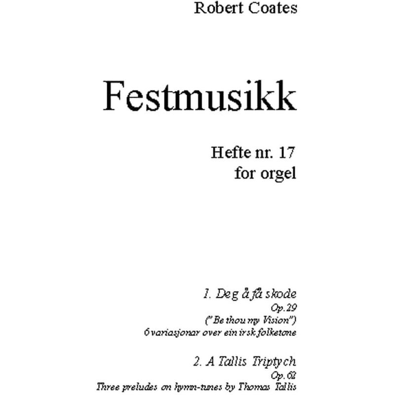 Festmusikk for orgel, hefte 17
