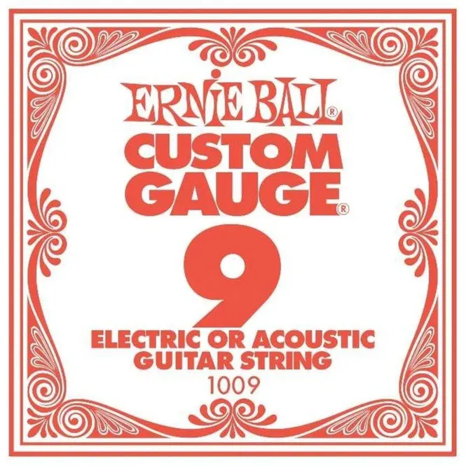 Hovedbilde Ernie Ball 1009 Enkeltstreng 09 for elgitar og akustisk gitar