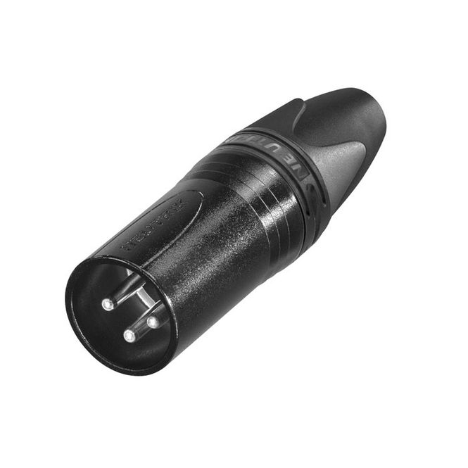 Hovedbilde Neutrik XLR 3P. Connector male svart