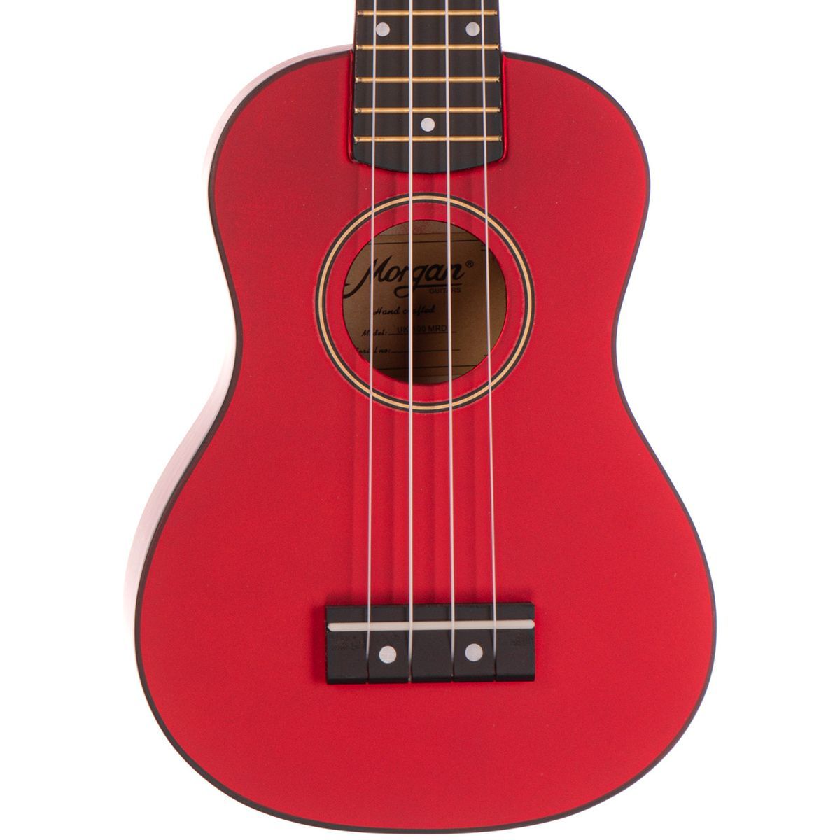 Morgan Sopran Ukulele UK S 100 MRD, metallic rød, m/bag