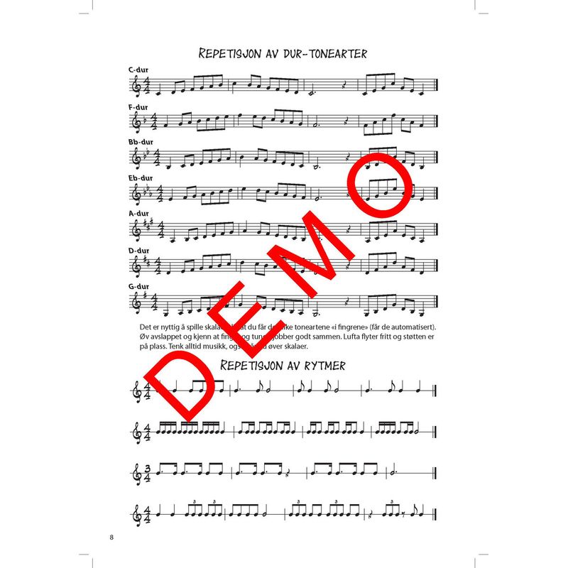 Spill Baryton/Euphonium i G-nøkkel Lærebok 3