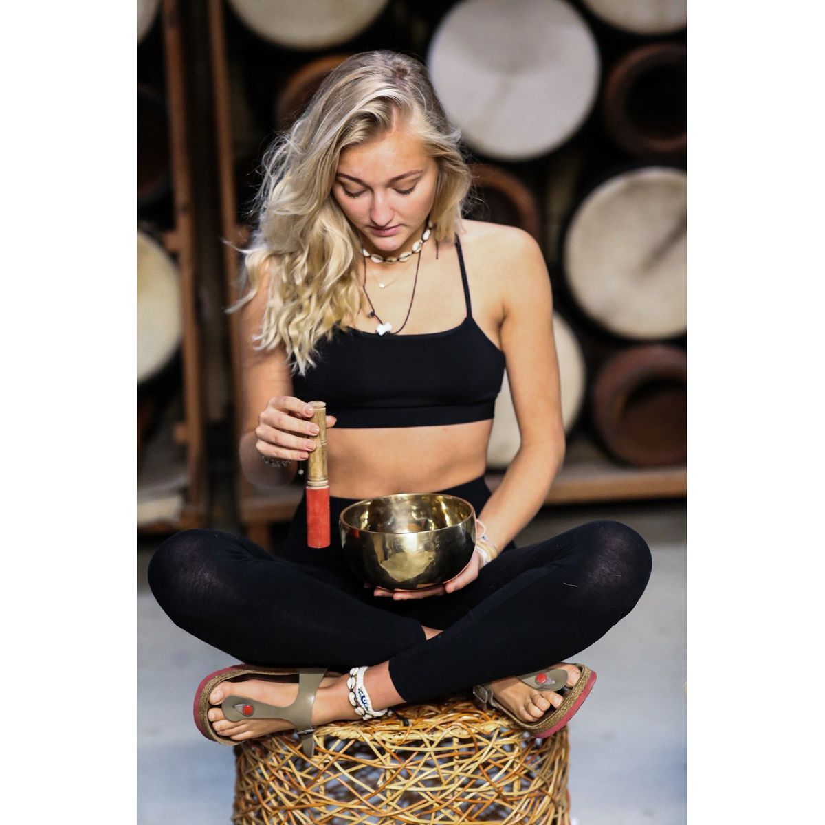 Syngebolle Terre 300g med kølle og filt-ring