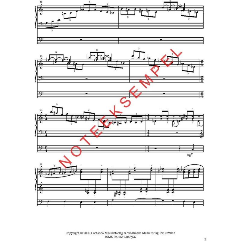 Festmusikk for orgel, hefte 9