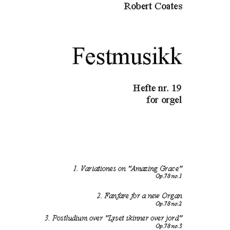 Festmusikk for orgel, hefte 19