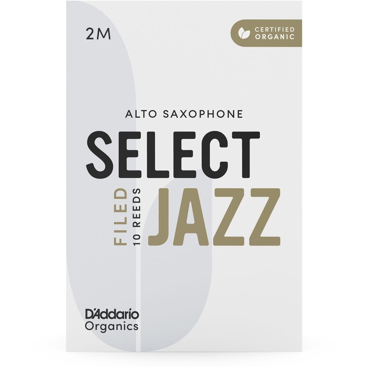 D'Addario Select Jazz Filed ORSF10ASX2M flis altsax 2M 10 stk
