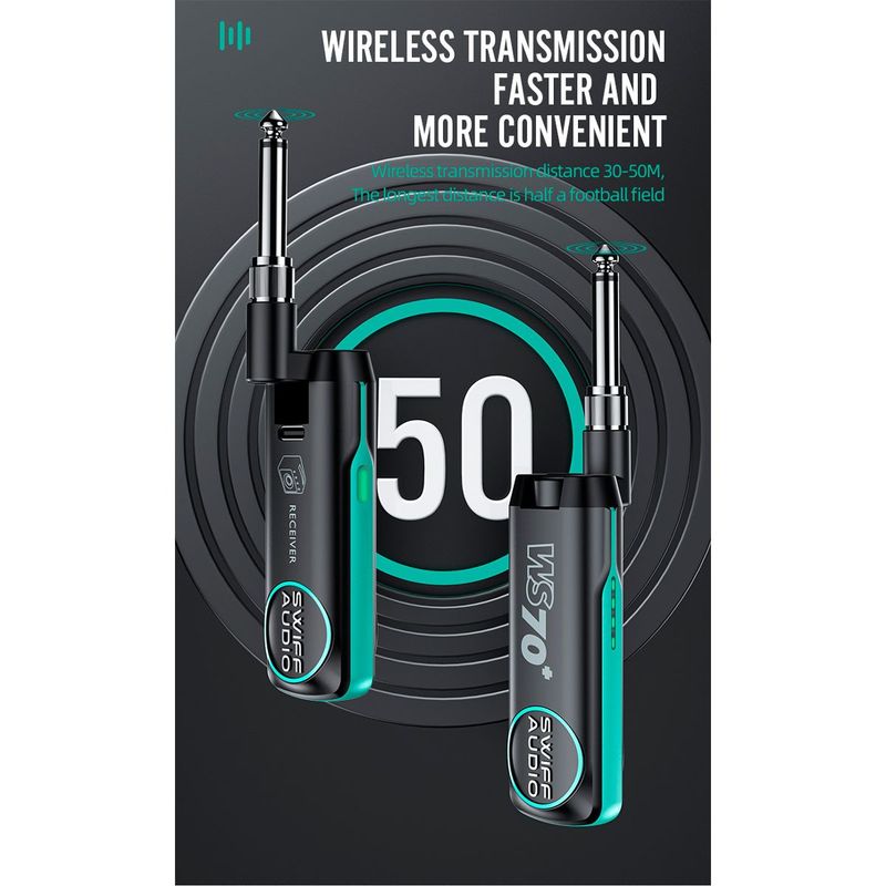 Swiff Audio WS-70+ UHF Wireless Guitar System