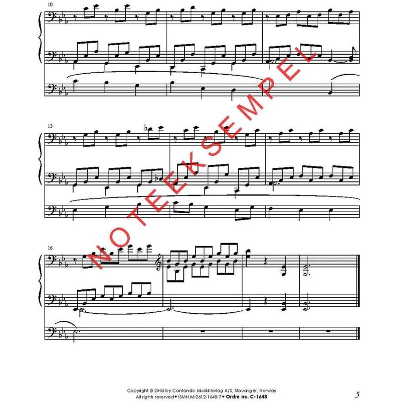 Festmusikk for orgel, hefte 17