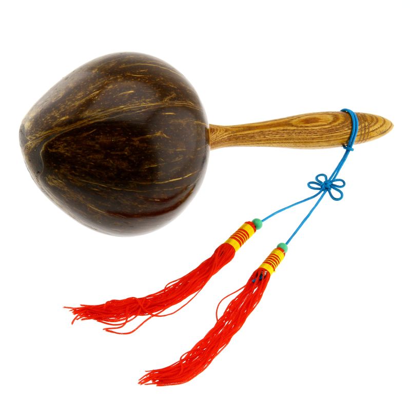 Maracas av kokosnøtt stor 26 cm MAR-7