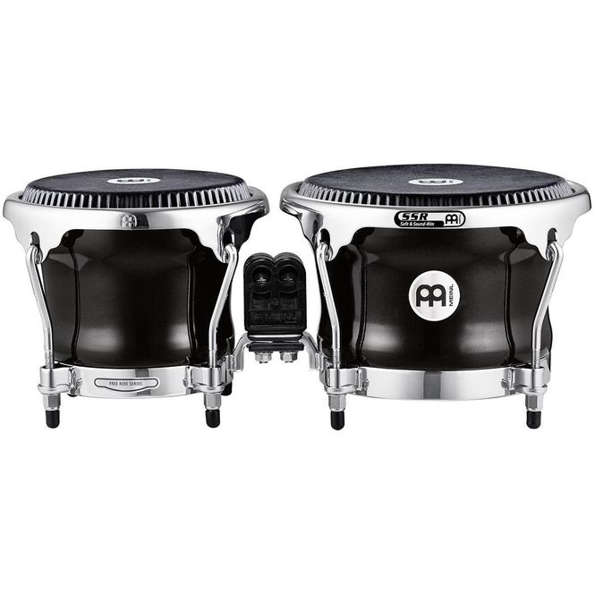 Hovedbilde Meinl FFBR400BK Fibercraft Bongotrommer Svart, Remo svart skinn
