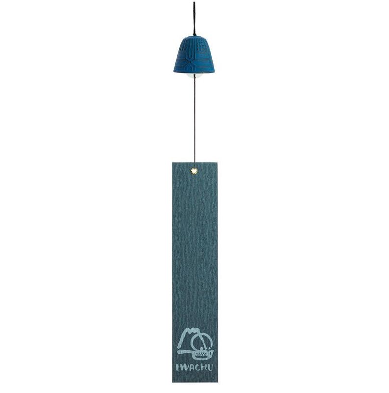 Iwachu Furin Tsurigane Wind Chime 4,5 cm, Blå