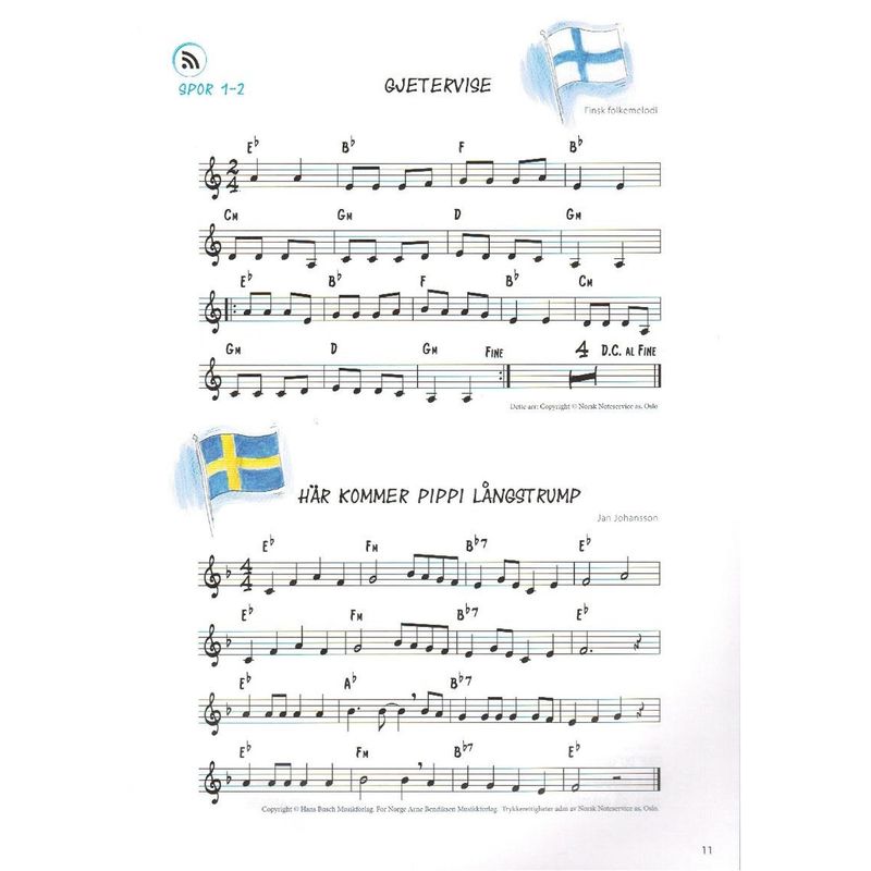 Spill Baryton/Euphonium i G-nøkkel Lærebok 2
