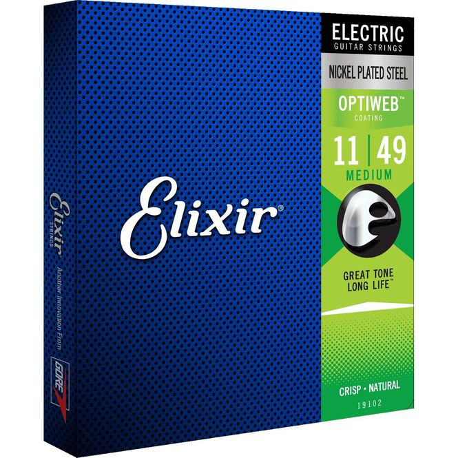 Hovedbilde Elixir Optiweb Elgitarstrenger 19102, Medium, 011-049
