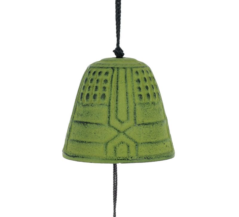 Iwachu Furin Tsurigane Wind Chime 4,5 cm, Grønn