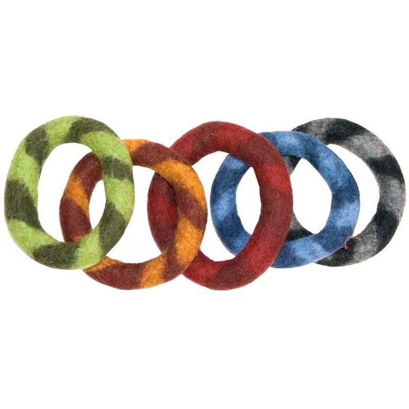 Filt-ring av saueull for syngebolle, 12 cm, M