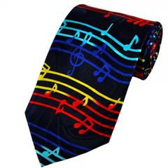 Skjerf, slips og sløyfer med musikkmotiv