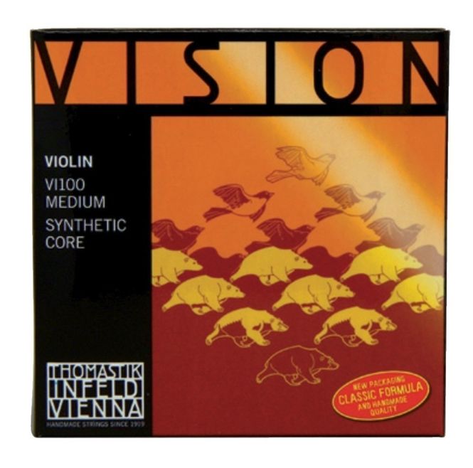 Hovedbilde Thomastik-Infeld Vision Fiolin enkeltstreng D 4/4 - Sølvomspunnet, Medium