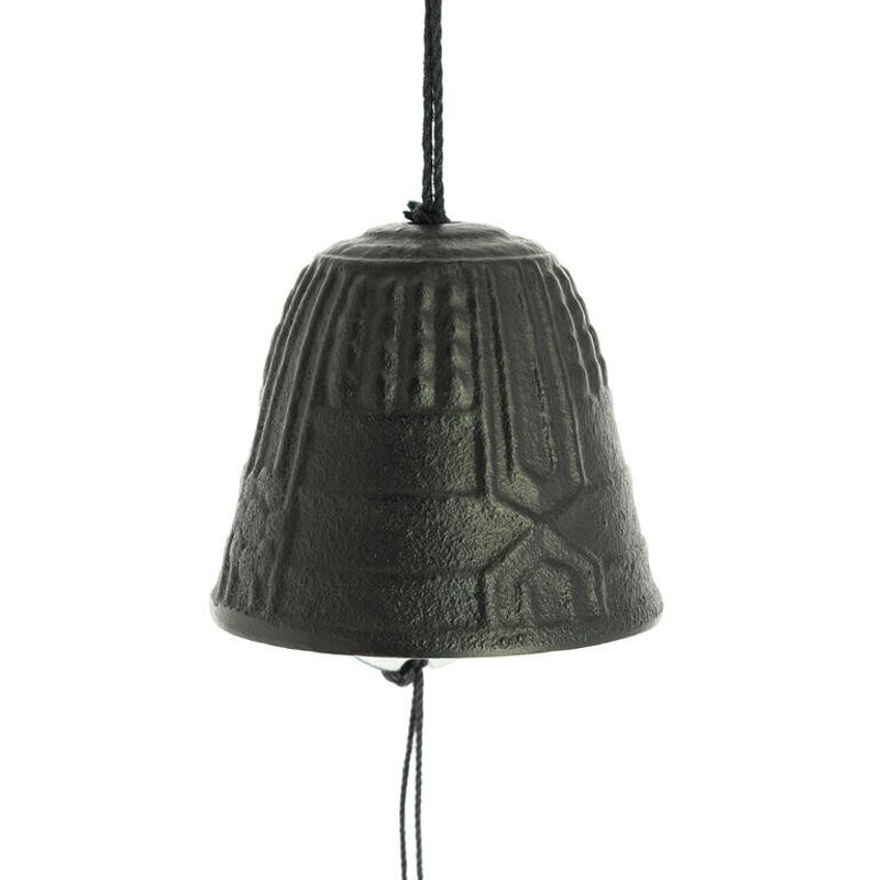 Iwachu Furin Tsurigane Wind Chime 4,5 cm, Svart