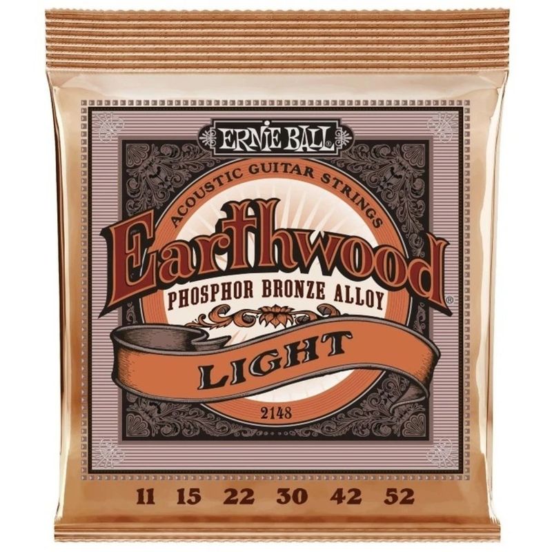 Ernie Ball 2148 Earthwood Phosphor Bronze 11-52 Strenger akustisk gitar