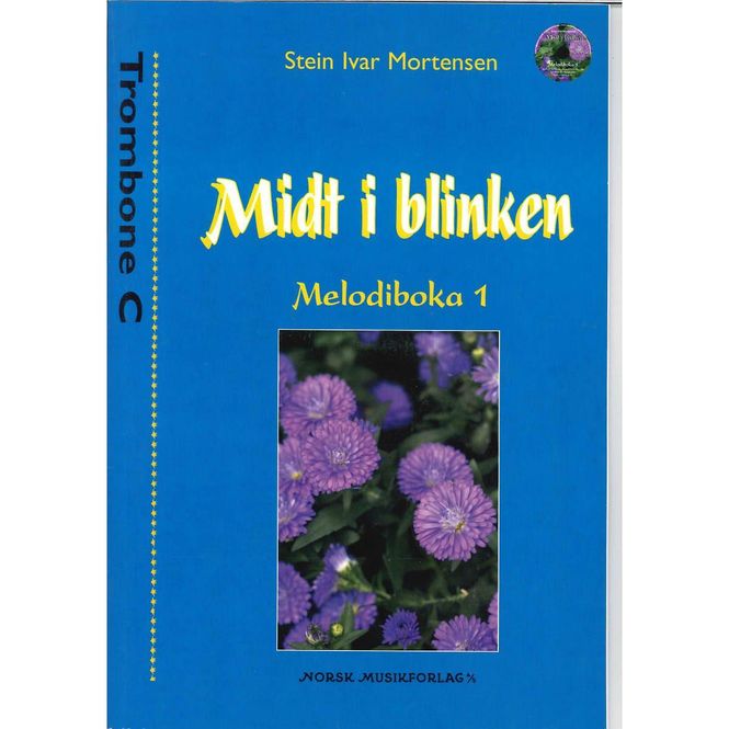 Hovedbilde Midt i blinken Melodiboka 1 Trombone C (F-nøkkel)