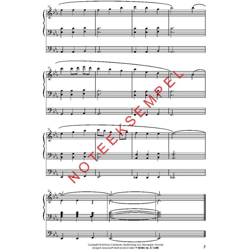 Festmusikk for orgel, hefte 17