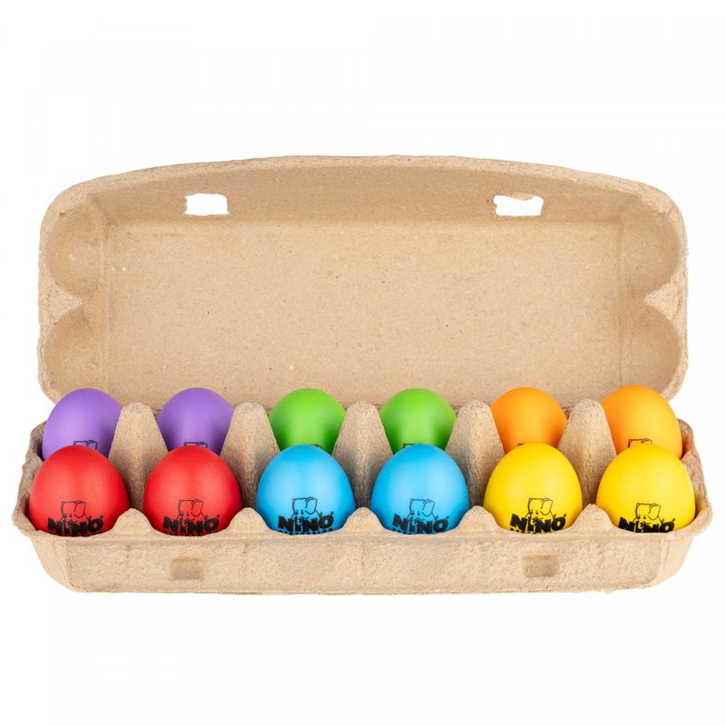 Meinl NINOSET19, 12 rytmeegg i eggekartong, soft